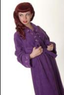 Purple Wrap Gown With Embroidery 50% OFF
