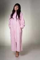 Pink Zip Up Chenille Dressing Gown 60% OFF