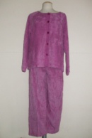 Eggplant Button Up Chenille Pyjamas 65% OFF