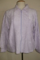 Lilac Zip Up Chenille Bed Jacket 60% OFF